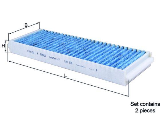 Mahle LAO239/S Cabin Air Filter Antibacterial A6 Bm 05-11 — Air & Cabin Filters