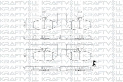 Kraftvoll 07010174 Front Brake Pad C2 C3 Pluriel 1,1,4I 1.6 HDi 03 > — Brake Pads