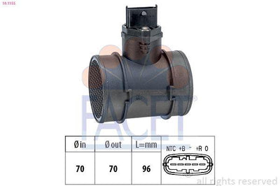 Facet 101155 Air Debimetresi Fiat Marea 20 Doblo 1.9Jtd — Engine Management Sensors