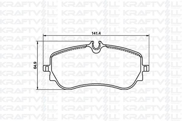 Kraftvoll 07010077 Brake Pad Rear Crafter 17 > Amarok 18 > Man Tge 17 > — Brake Pads