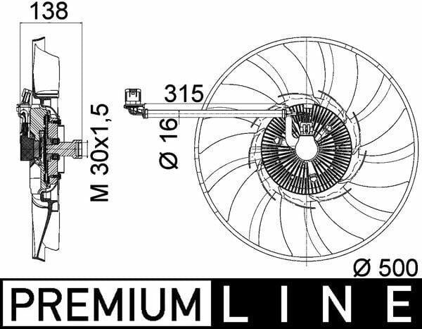 MAHLE Fan Motor - Precision Cooling Solution for 10 Range Rover Sport and Discovery 3.0D4×4 — Motors, Pumps & Antennas