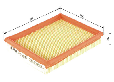 Bosch 1457433603 Air Filter Opel Corsa B Combo B Tigra 1.2 1.4 93-02 — Air & Cabin Filters