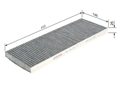 Bosch 1987432330 Cabin Air Filter Opel Vectra B with Carbon — Air & Cabin Filters