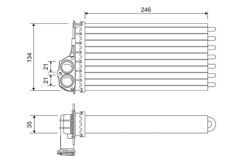 Valeo 811565 Heater Core 99-206 1.4-1.6Hdi-1.4-1.6-2.0 — Heater & Blower