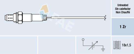FAE 77001 Lambda Sensor Astra.F-Corsa.B 1.4 8V *C14nz* (P1) — Oxygen & Air-Fuel