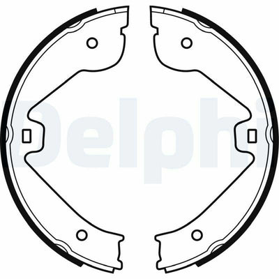 Delphi LS1995 Hand Brake Pads - Compatible with Q7 3.0 TDI