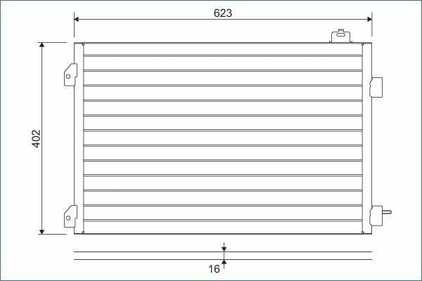 VALEO 817646 A/C Condenser - Condenser for 05-Clio II-Thalia 1.5 dCi — Condensers & Evaporators