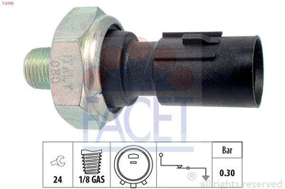 Facet 7.0195 Oil Pressure Switch Accent Blue 1.6 CRDi 11 > i20 1.4 CRDi 08 > H100 Van 12 > Starex Sorento 03 > Ix35 10 >
