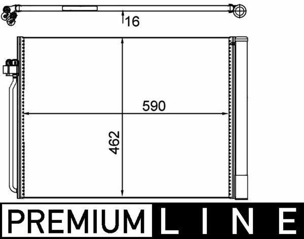 MAHLE BEHR AC405000P - Car AC Radiator for E-70 / E-71 — Radiators & Fans