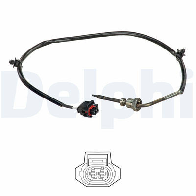 Delphi TS30226 Exhaust Temperature Sensor Opel Antara / Chevrolet Captiva C100 2.0D Konum 2 — Temperature Sensors & Switches