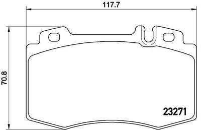 Brembo P50041 Brake Pad Front W163 W220 / 203 / 209 / 211 / 219 — Brake Pads