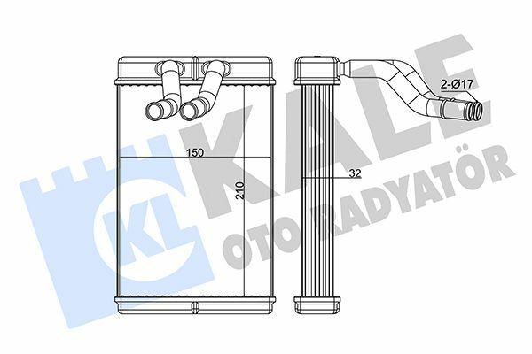 Kale Heater Radiator 98 Starex H-1 — Radiators & Fans