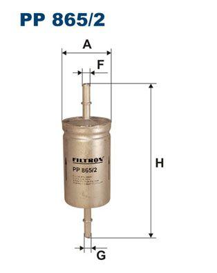 Filtron PP865-2 Fuel Filter Ford Focus/Turnier/Connect/Tourneo Connect 1.4-2.0 16V 98-13
