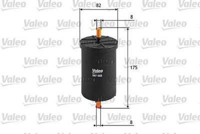 Valeo 587022 Fuel Filter (VW Golf 98-06 Audi A3 97-03 A4 01-08 Seat Leon 00-06 Skoda Octavia 97-11) — Fuel Delivery