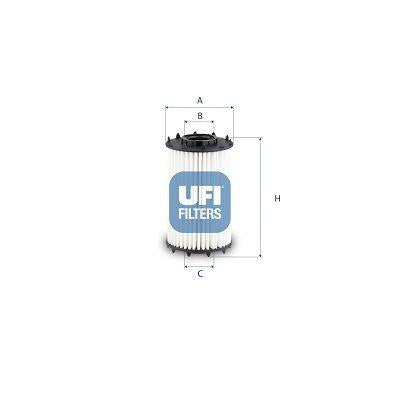 Ufi 25.259.00 Oil Filter Touareg 18-A4 16-A5 17-A6 19-A7 19-A8 18-Q5 17 — Oil Filters