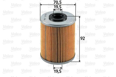 Valeo 587902 Fuel Filter Opel Astra G/H Vectra B/C Combo C Y17DT X20DTH — Fuel Delivery