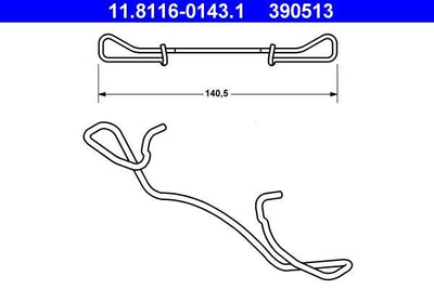 ATE 11.8116-0143.1 Brake Caliper Aksamı