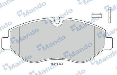 Mando MBF015671 Brake Pads - Front Set for LT35, Crafter and 2 more models