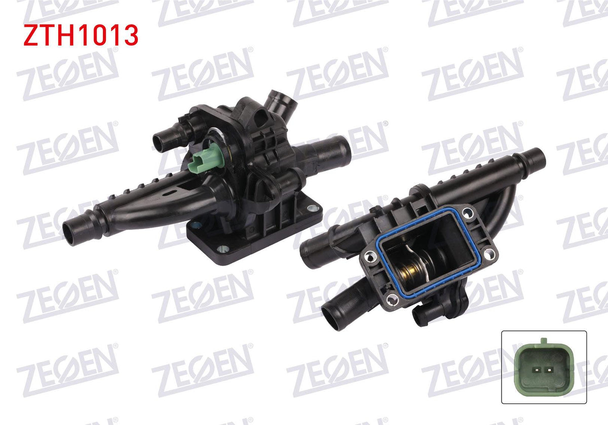 Zegen ZTH1013 Thermostat Complete with Switch 89 C Citroen C-Elysee 1.6 HDi 2012-/ 301 1.6 HDi 2012 — Water Pump & Thermostat