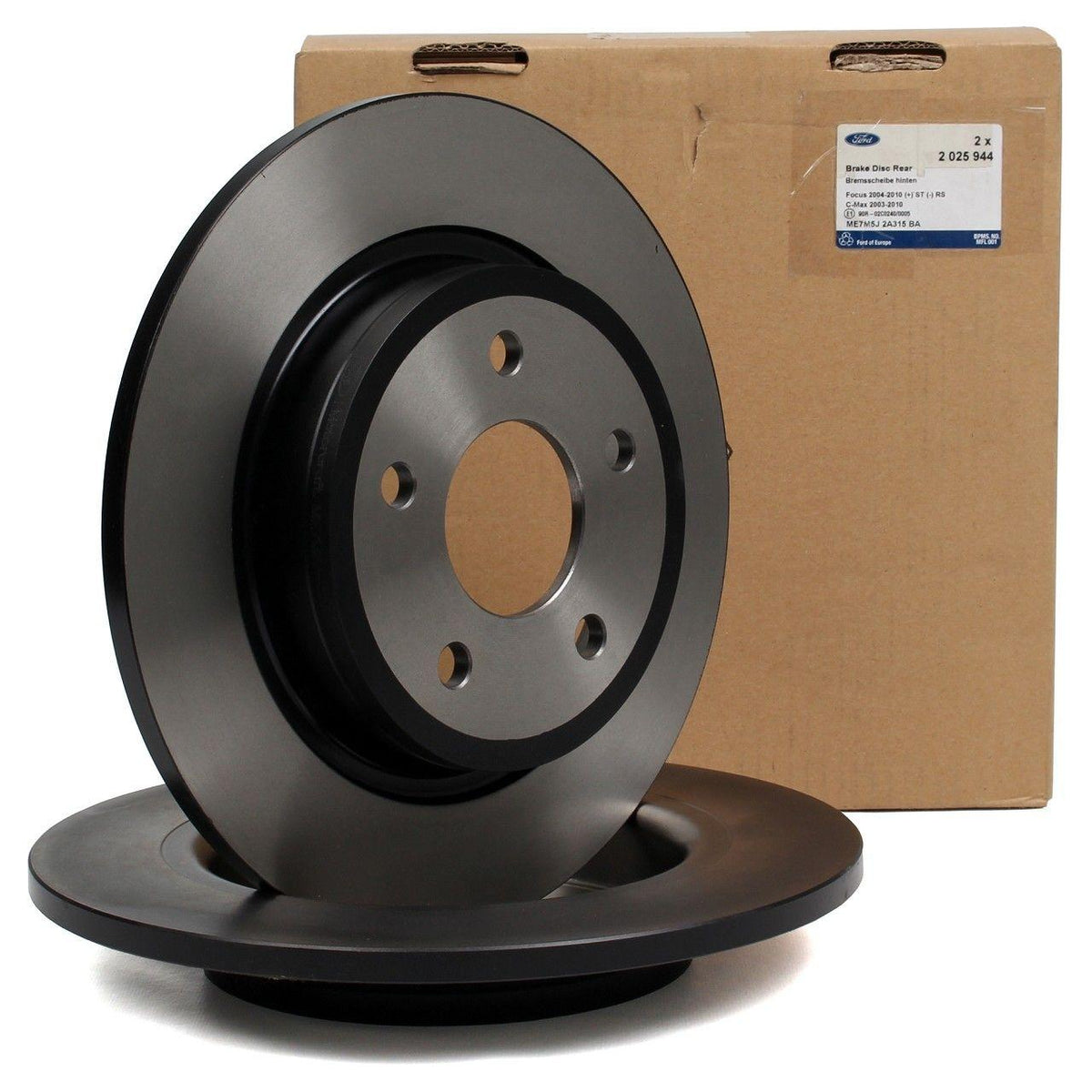 Ford Otosan AV612A315BA C-Max 2010-2018 Connect 2014-2018 Rear Brake Disc Set