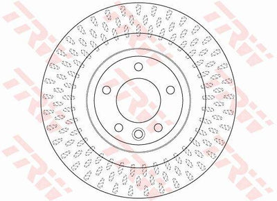 TRW DF6528S Brake Disc Rear Land Rover Discovery L462 Range Rover L405 L494 — Brake Rotors & Drums