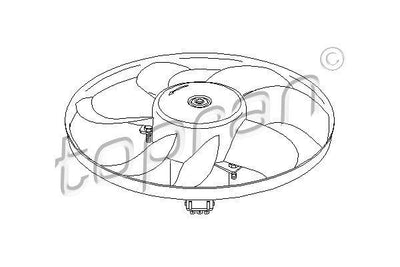 Topran 107717 Fan Motor-(VW: Polo Ara Body 00 > 02 1.4 Ahw) — Motors, Pumps & Antennas