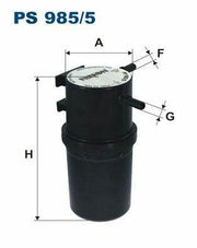 filtron-ps985-5-fuel-filter-front, filtron-ps985-5-fuel-filter-side, filtron-ps985-5-fuel-filter-specifications FILTRON PS985-5 | Fuel Filter for Amarok 2.0 TDI | Quality Vehicle Part FILTRON PS985-5 Fuel Filter for Amarok 2.0 TDI fuel-filter, filtron, ps985-5, amarok, 2-0-tdi, vehicle-parts, automotive, car-maintenance, mechanics, ai-generated