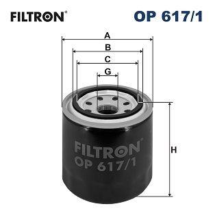 Filtron OP617-1 Oil Filter Hyundai Accent/Getz/i30/Elantra/Sonata/Kia Ceed/Cerato/Rio — Oil Filters