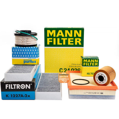 Opel Combo E 1.5 Diesel Periodic Oil Service Filter Set with Carbon Pollen — Auto Parts Hall, Maintenance & Service Kits