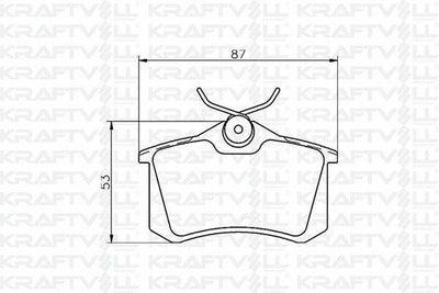 KRAFTVOLL Brake Pads - Rear for Golf IV, Audi A1 A3 A4 A6 A8 & More