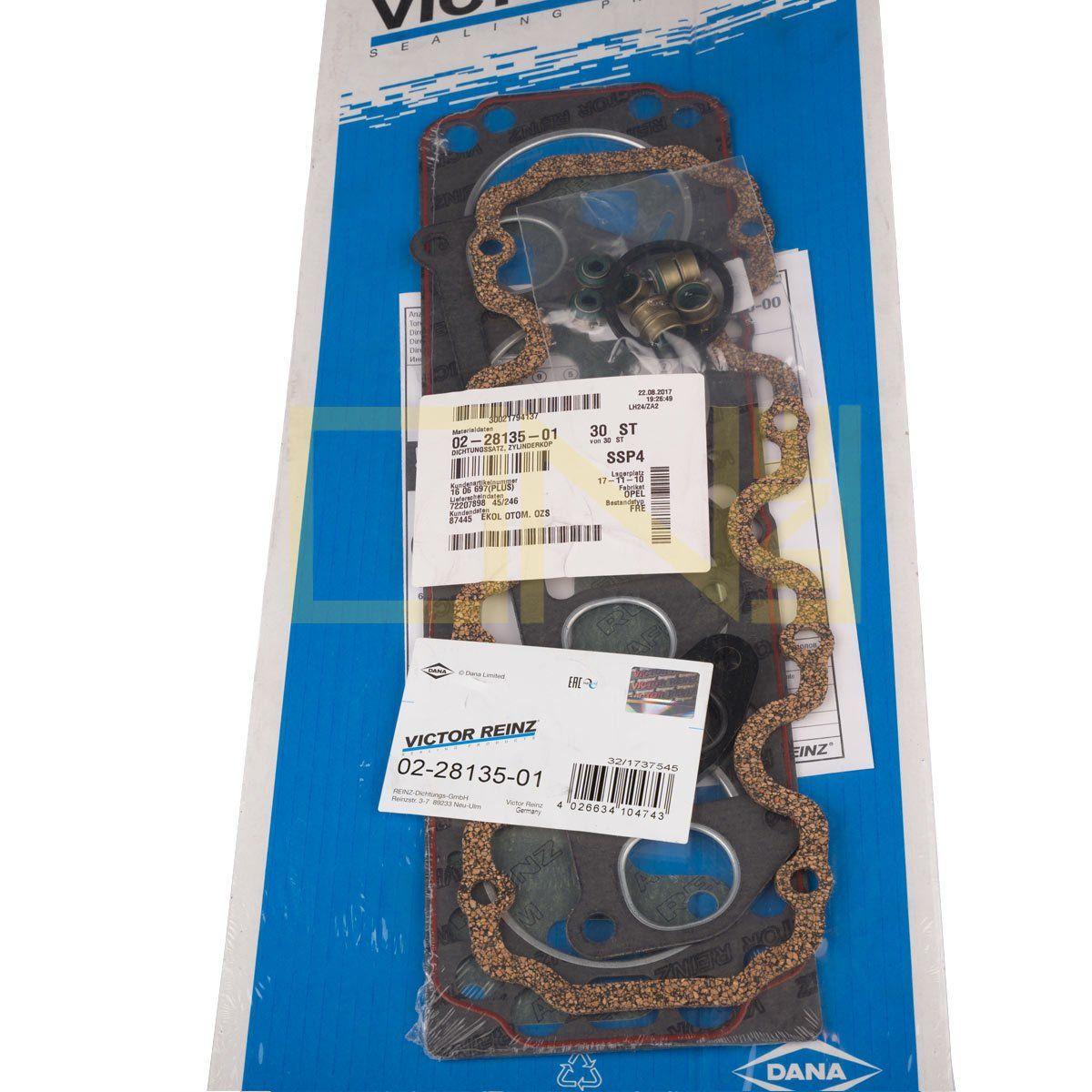 Victor Reinz 02-28135-01 Opel Astra F Corsa B Combo Vectra A 1.4 C14nz Upper Set Gasket Set — Gaskets & Seals