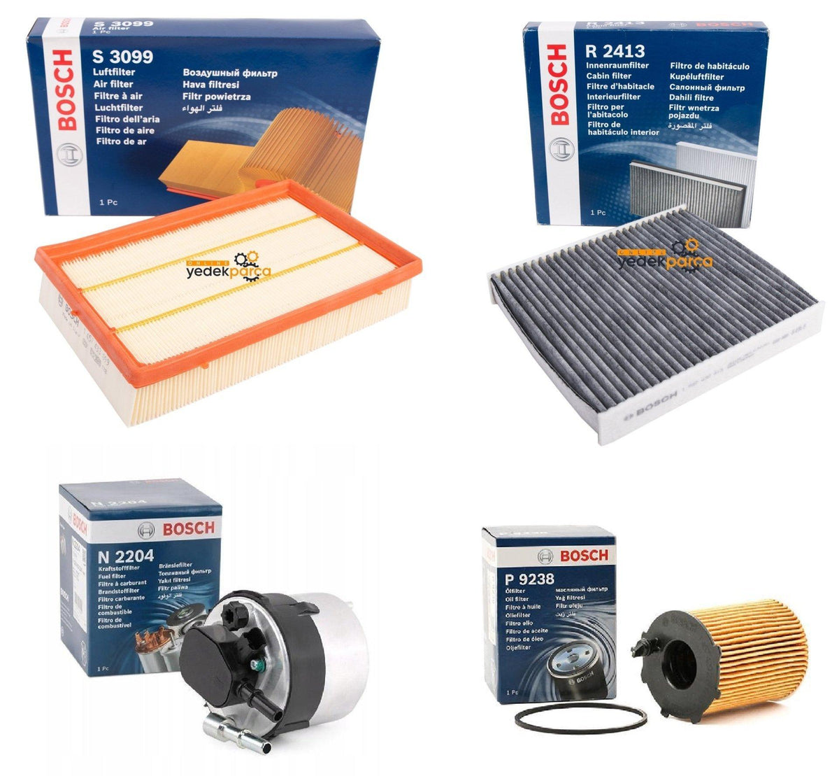 Bosch Ford Focus 2004-2008 1.6 TDCI Oil Maintenance Set — Maintenance & Service Kits