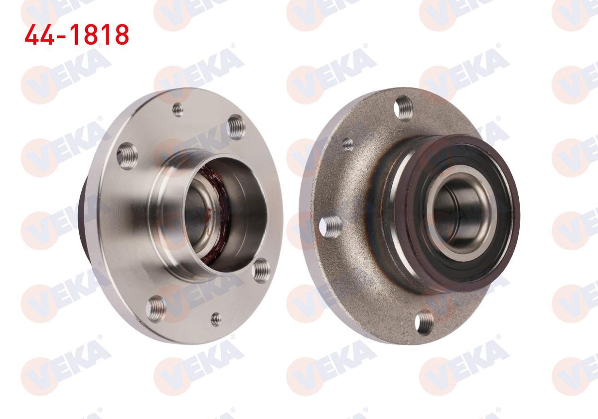 Veka 44-1818 Wheel Hub Left-Right Rear with Bearing Fiat Grande Punto (199) 1.3 Mjt 4 Lug Magnetic ABS with — Hub Assemblies