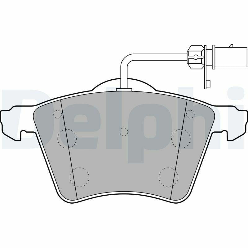 Delphi Brake Pad Set for Sharan 95- Alhambra 96- Galaxy — Brake Pads