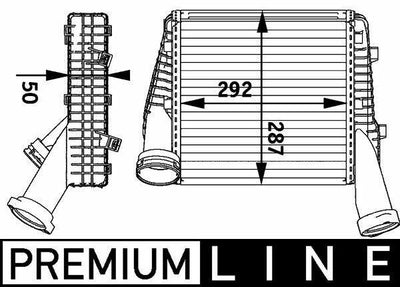 MAHLE Turbo Radiator (Intercooler) Left for 07 Touareg, Q7, Cayenne 3.0 TDI and 4.2 TDI — Radiators & Fans