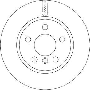 TRW DF6799 Disc Front 14-Mini Cooper with Ventilation | 1 Piece