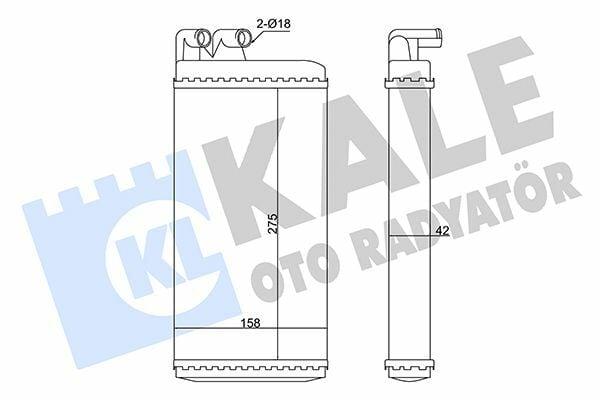 KALE Audi 100 Radiator 346240 - Heating System — Radiators & Fans