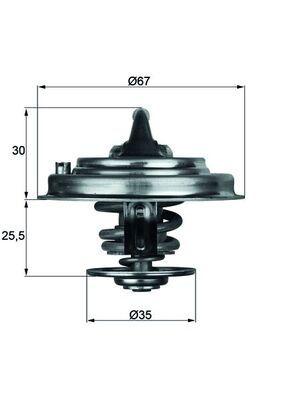 Mahle TX3071D Thermostat-87C VW Passat A4 A6 Superb 97-08 2.5 TDI AFB/AKN/AKE — Water Pump & Thermostat