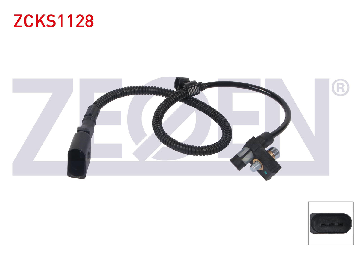 Zegen ZCKS1128 Crankshaft Speed Sensor Kablolu 510 mm Volkswagen Polo 1.4 1999-2001 / Seat Arosa 1.0 Auc, All, Ald, Anv, Aer 1997-2004 / Cordoba 1.4 I Akk, Anw, Aud, Apq, Akv, Aex, Abd 1994-2002
