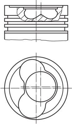 Mahle 030 65 00 Piston 79,50 mm Std VW Caddy III/Bora/Golf IV/Jetta/Passat 1.9 TDI Bjb/Avb/Bkc/Bxe — Pistons & Rotating