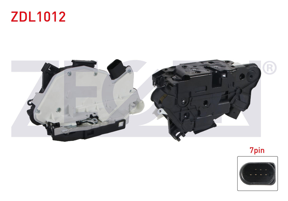 Zegen ZDL1012 Door Lock Left Front 7 Pin Volkswagen Passat CC-Amarok-Scirocco-Tiguan 2008-/Audi A1 — Handles, Locks & Latches