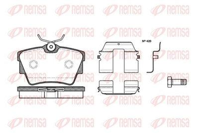 REMSA 0591.20 Brake Pad — Brake Pads