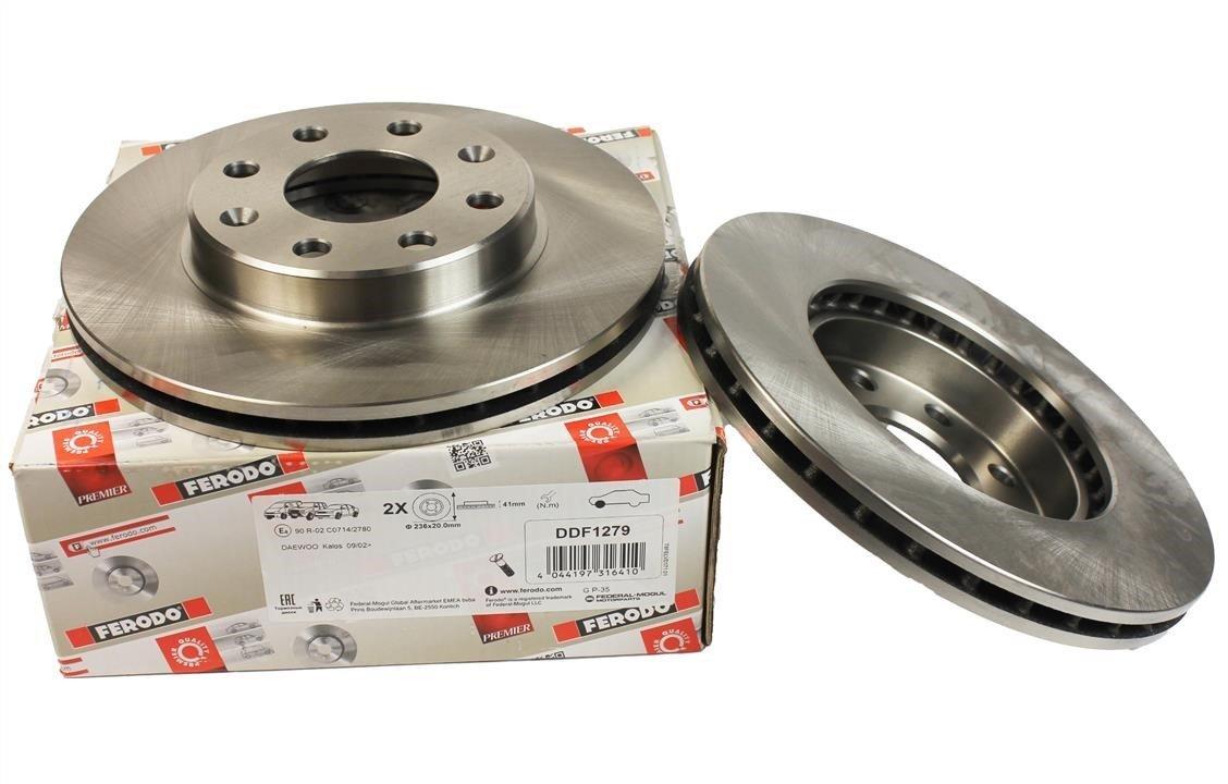 Ferodo DDF1279 Front Brake Disc Set Air Chevrolet Kalos / Aveo 2003-2008 — Brake Rotors & Drums