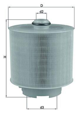 Mahle LX1006-2D Air Filter Audi A6 C6 4F2 Avant 4F5 2.0 TDI 2.0 TFSI 04-11 — Air & Cabin Filters