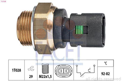 Facet 75128 Fan Switch Renault R11 R9 R21 Clio Laguna Kangoo 19D Master 25