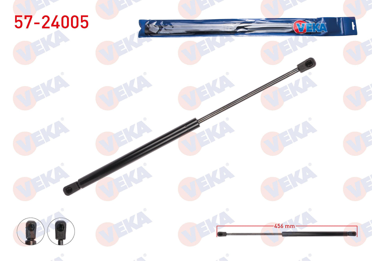 Veka 57-24005 Trunk Gas Strut 456mm / 570N Kia Sportage (Sl) 2010-| Set of 2