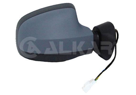 Alkar 6140594 Outer Rear View Mirror Right Electric Heated Primed Yuvarlak Ayak Dacia Duster 2012-/ Dacia Logan 200 — Mirrors