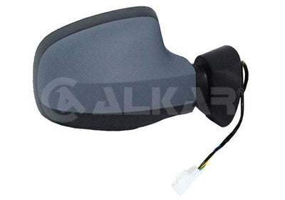 Alkar 6140594 Outer Rear View Mirror Right Electric Heated Primed Yuvarlak Ayak Dacia Duster 2012-/ Dacia Logan 200 — Mirrors
