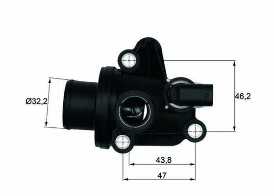 MAHLE TI1287 Thermostat - 87°C Opening Temperature — Water Pump & Thermostat