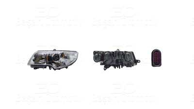 Wisco 1243124-00 Headlight Left with Lens + Superb Lettering Skoda Superb 08-13 — Headlights